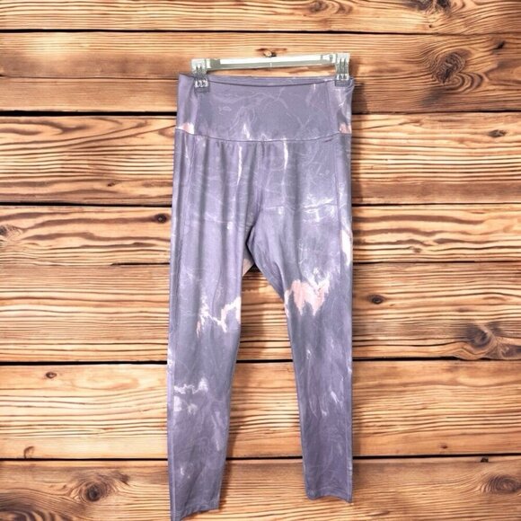 Danskin Women's Purple High Waist Ocean Marble Yoga Leggings Size Medium - Picture 3 of 9